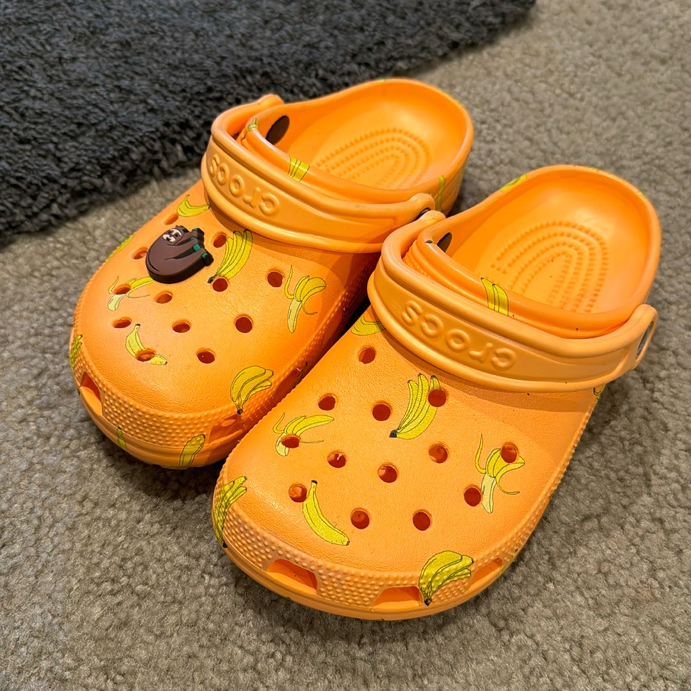Orange Crocs